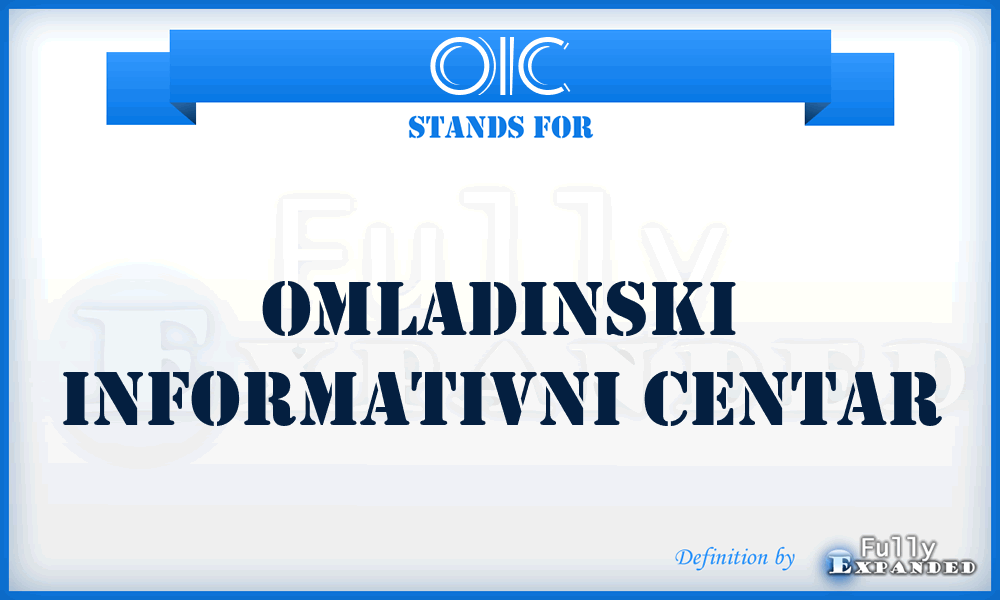 OIC - Omladinski Informativni Centar