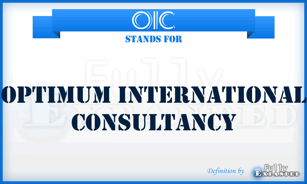 OIC - Optimum International Consultancy