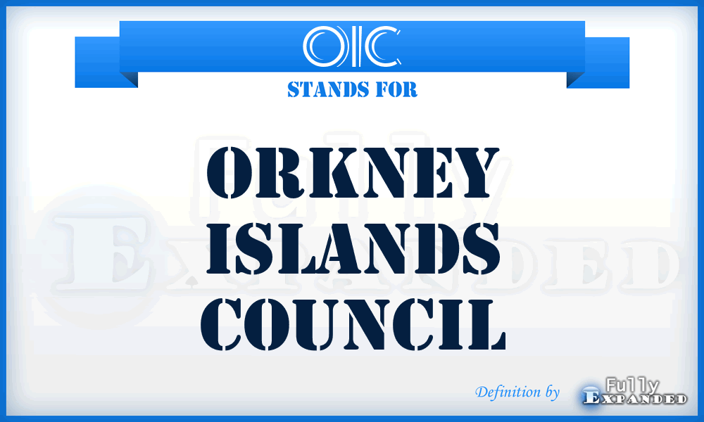 OIC - Orkney Islands Council