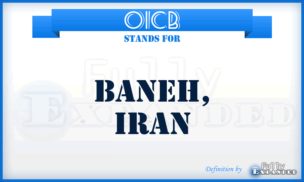 OICB - Baneh, Iran