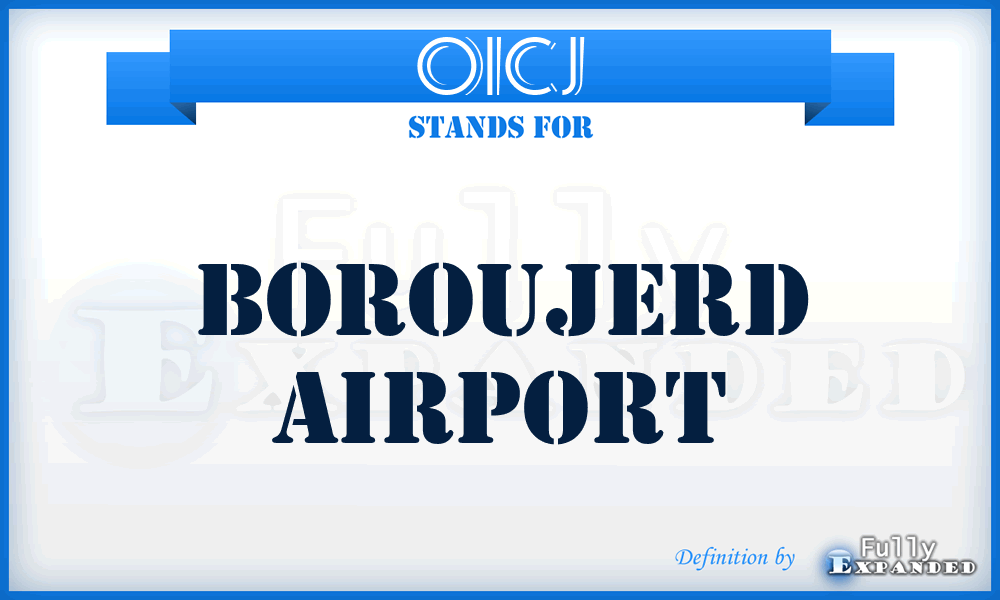 OICJ - Boroujerd airport