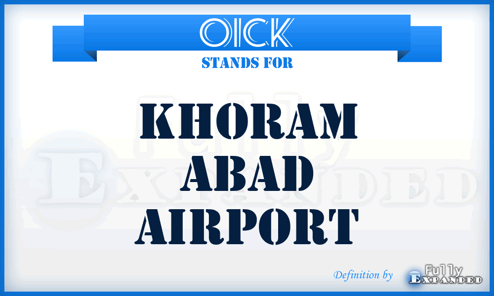 OICK - Khoram Abad airport
