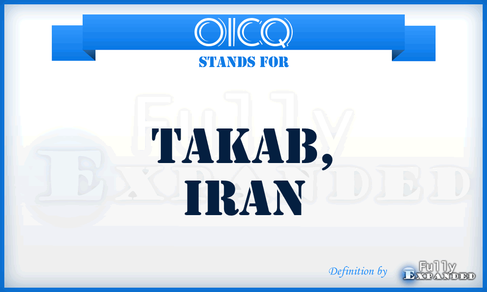 OICQ - Takab, Iran