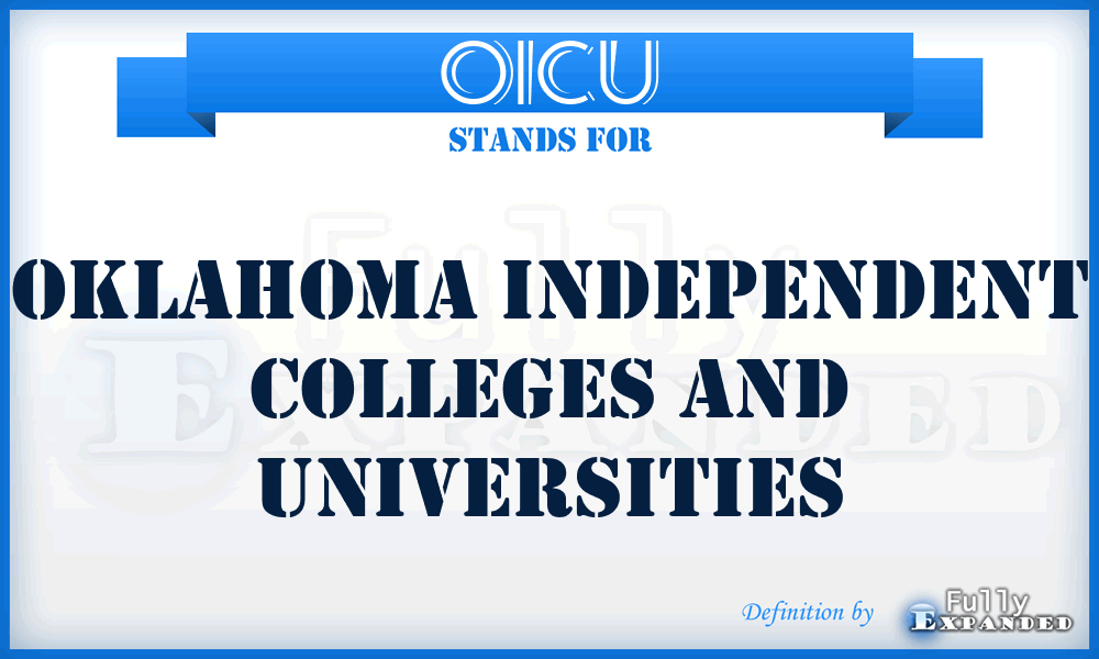 OICU - Oklahoma Independent Colleges and Universities