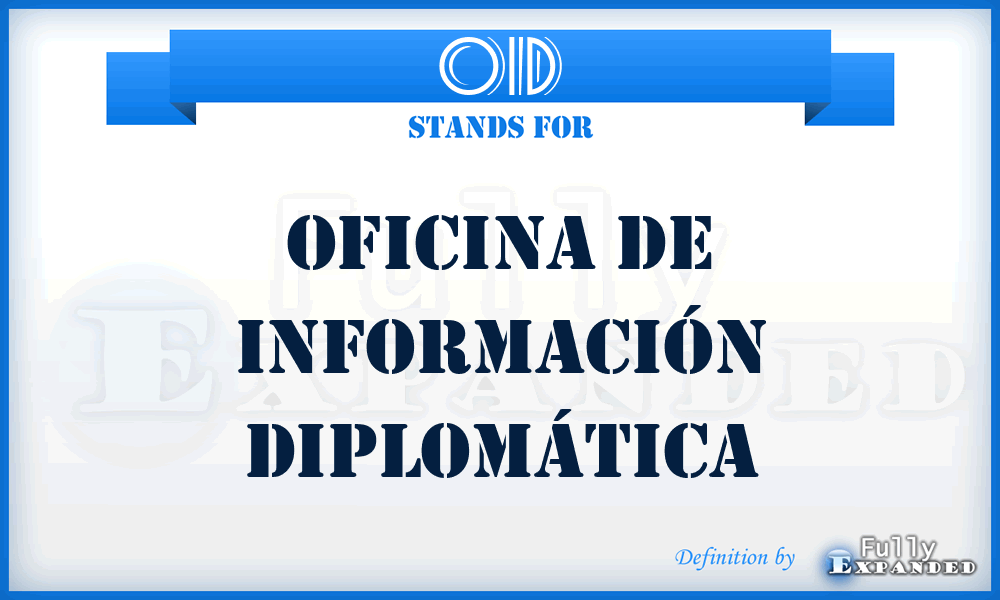 OID - Oficina de Información Diplomática