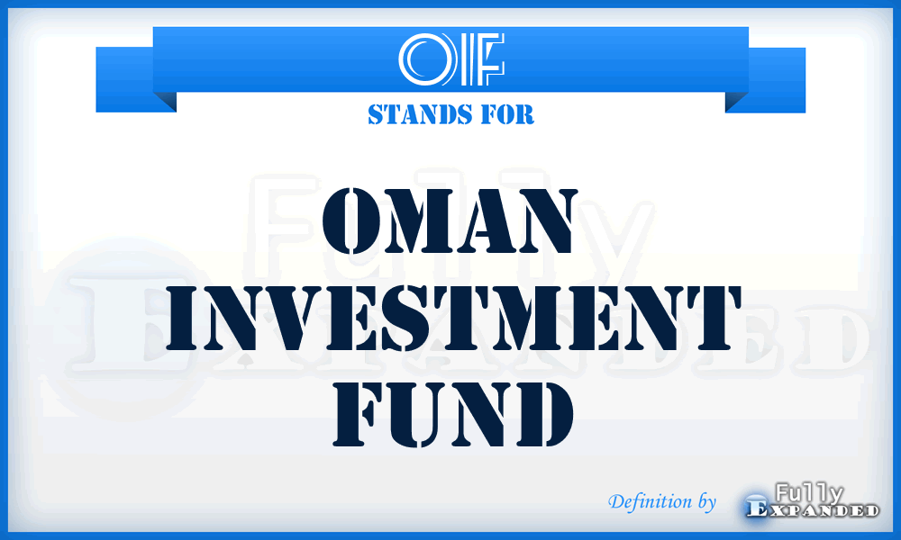 OIF - Oman Investment Fund