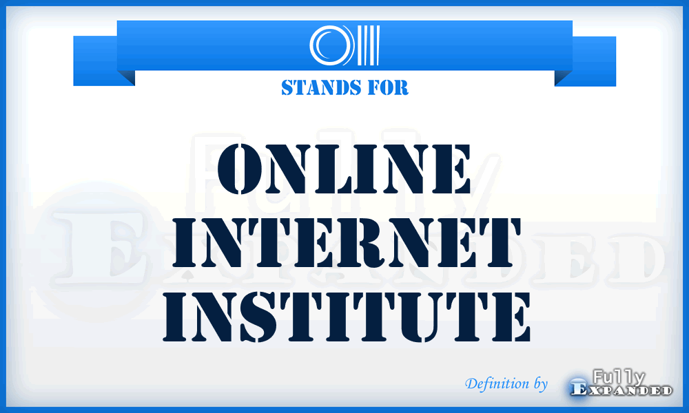 OII - Online Internet Institute