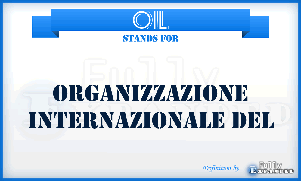 OIL - Organizzazione Internazionale del