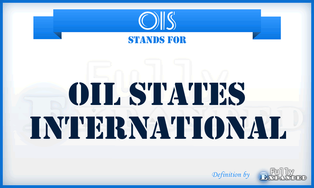 OIS - Oil States International