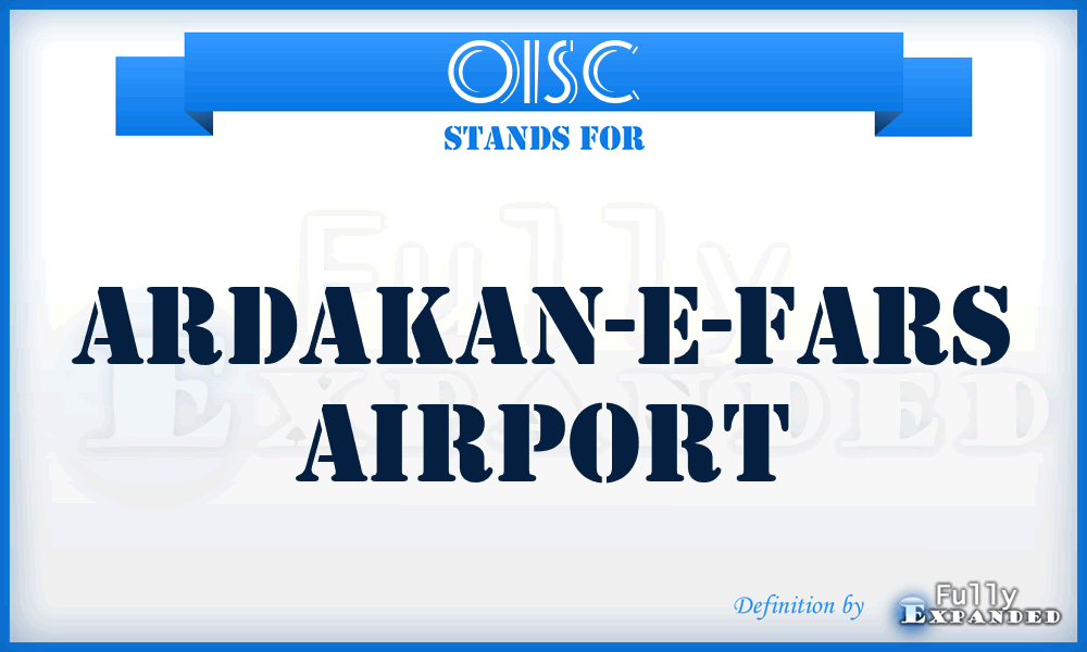 OISC - Ardakan-E-Fars airport