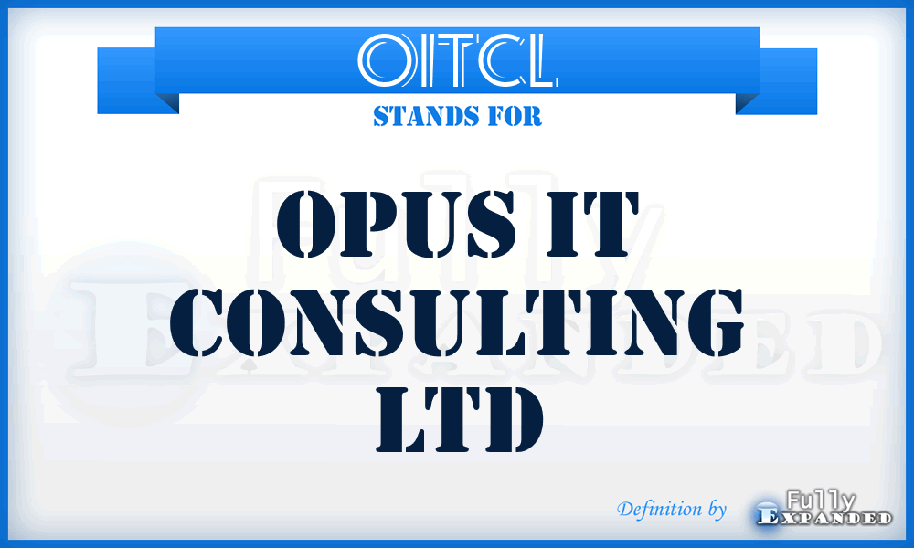OITCL - Opus IT Consulting Ltd