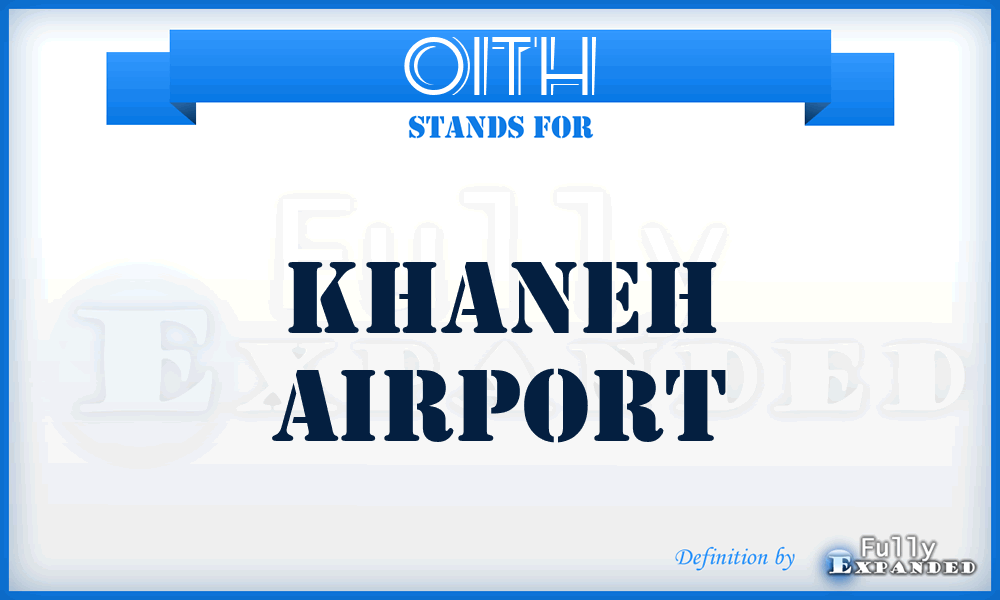 OITH - Khaneh airport