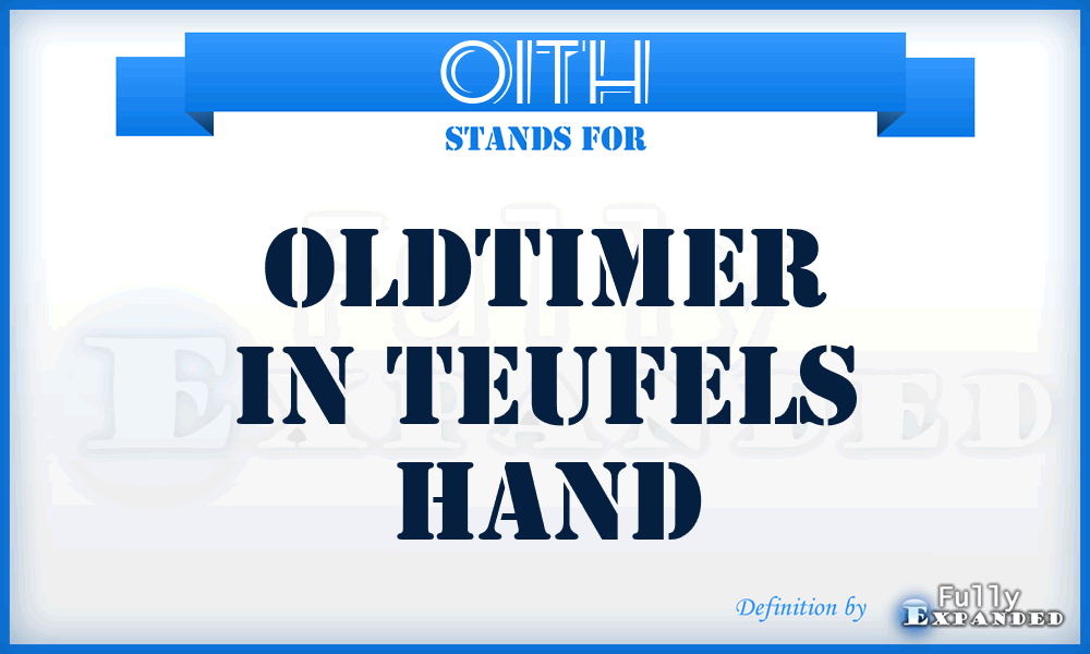 OITH - Oldtimer in Teufels Hand