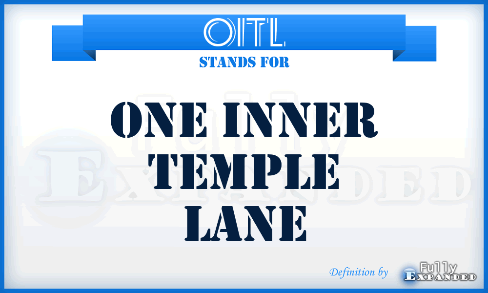 OITL - One Inner Temple Lane