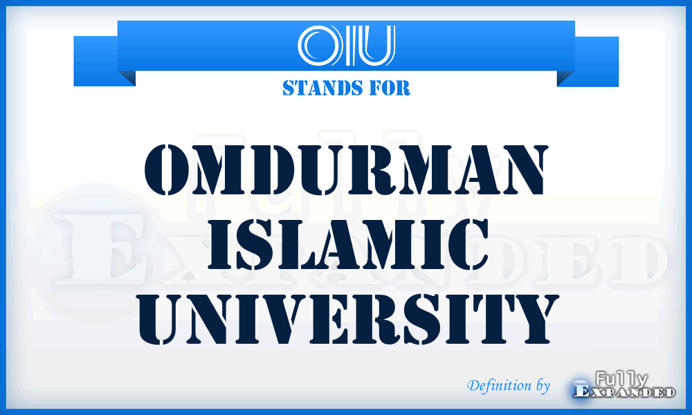OIU - Omdurman Islamic University