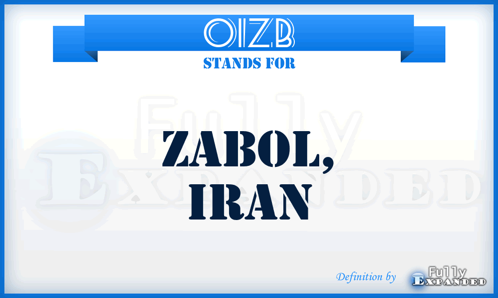 OIZB - Zabol, Iran