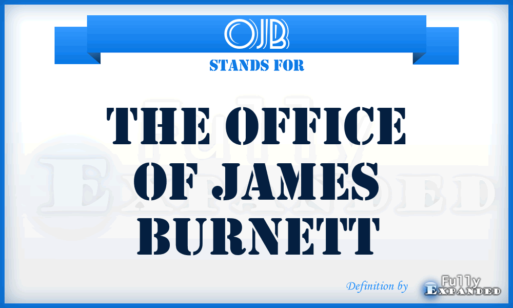 OJB - The Office of James Burnett