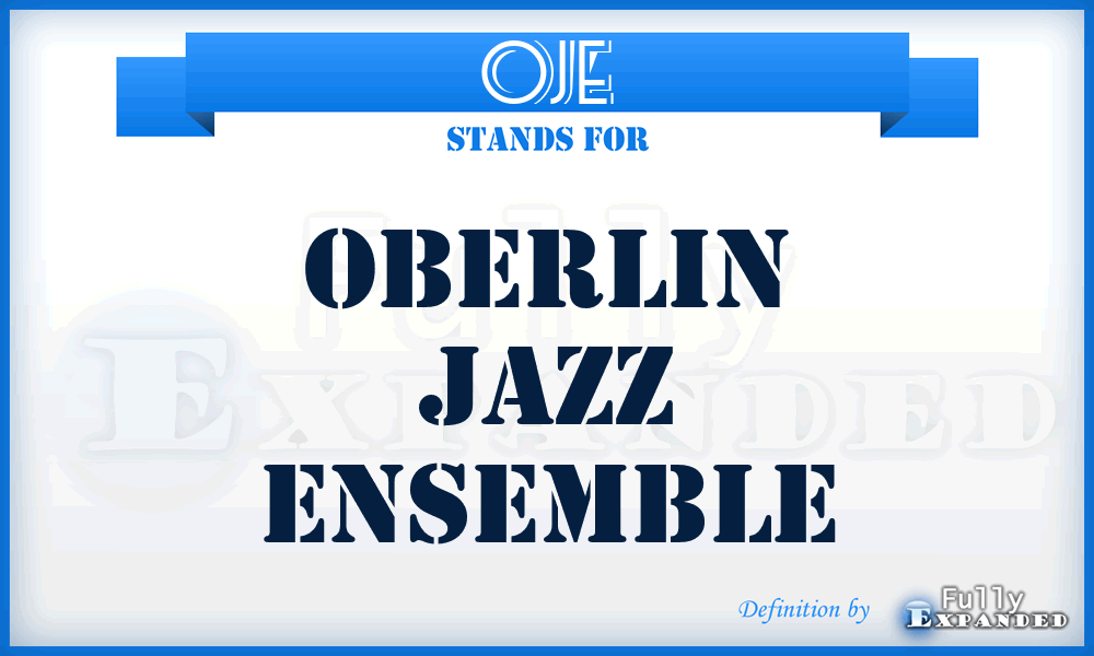 OJE - Oberlin Jazz Ensemble