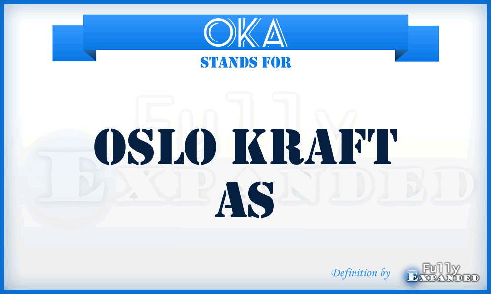 OKA - Oslo Kraft As