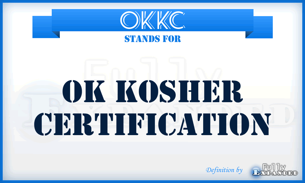 OKKC - OK Kosher Certification