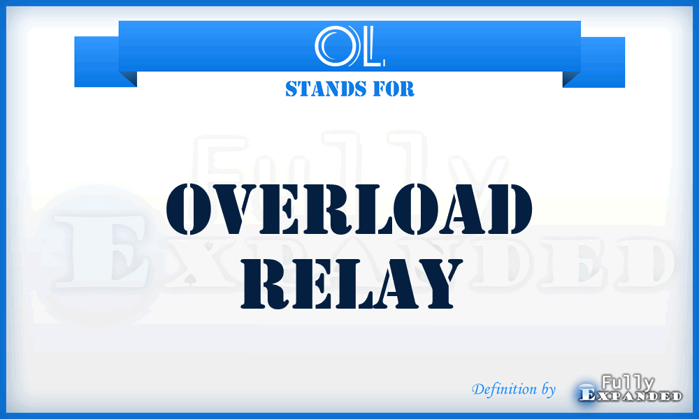 OL - overload relay