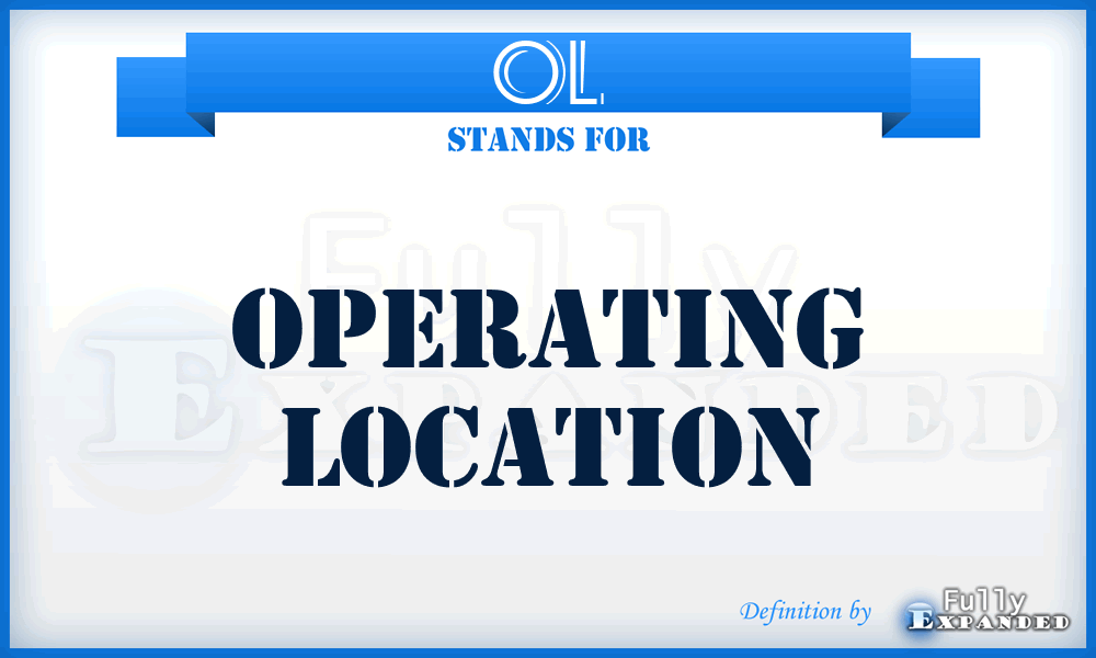 OL - operating location