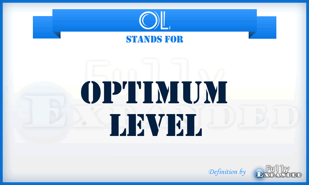 OL - optimum level