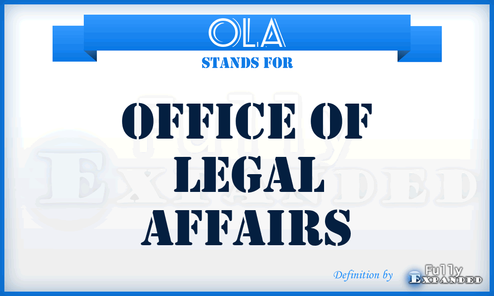 OLA - Office of Legal Affairs