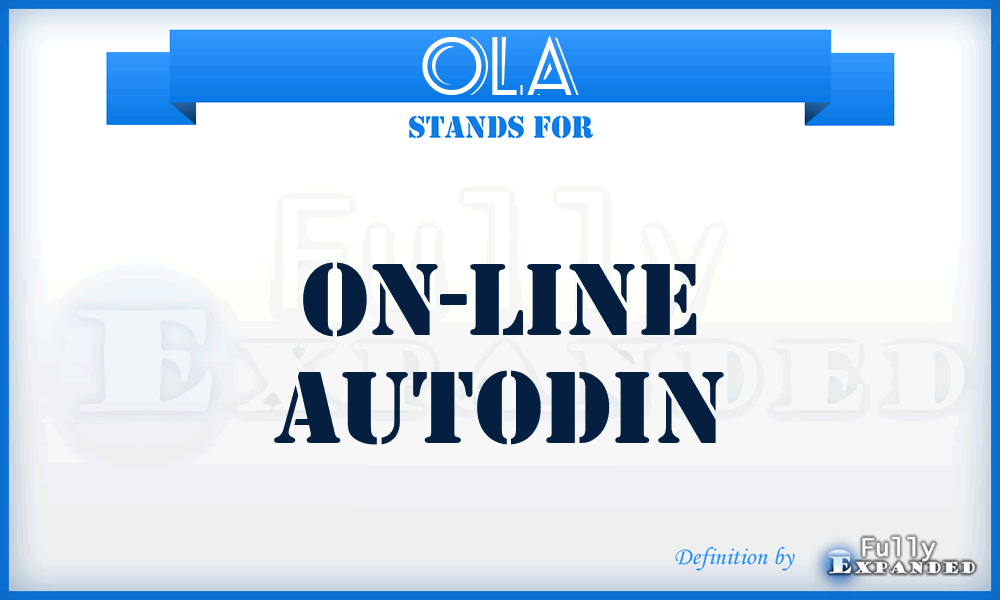 OLA - On-Line AUTODIN