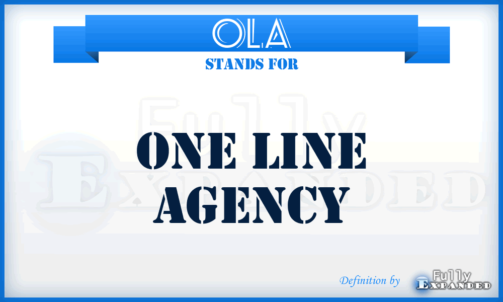 OLA - One Line Agency