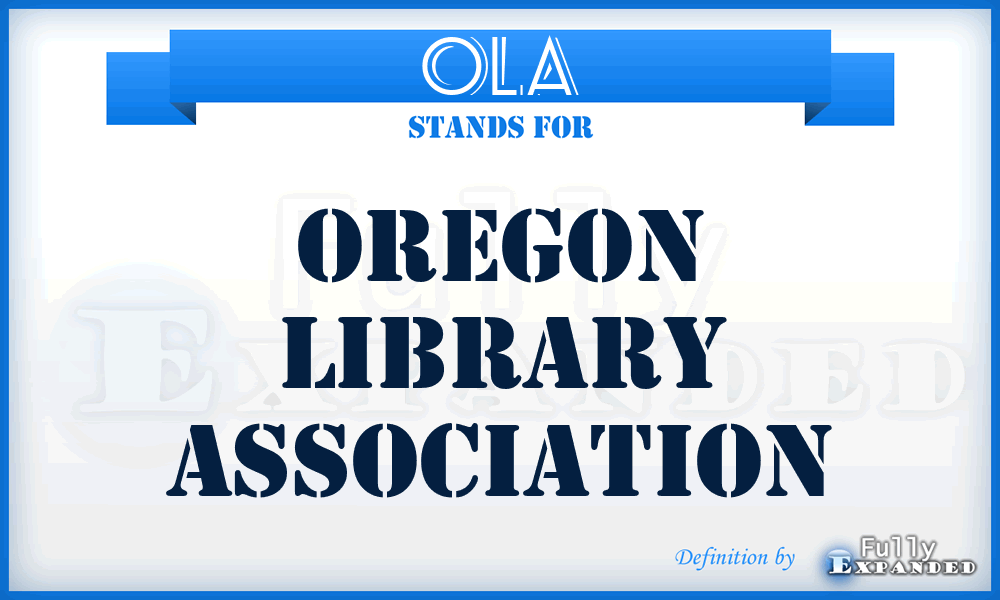 OLA - Oregon Library Association