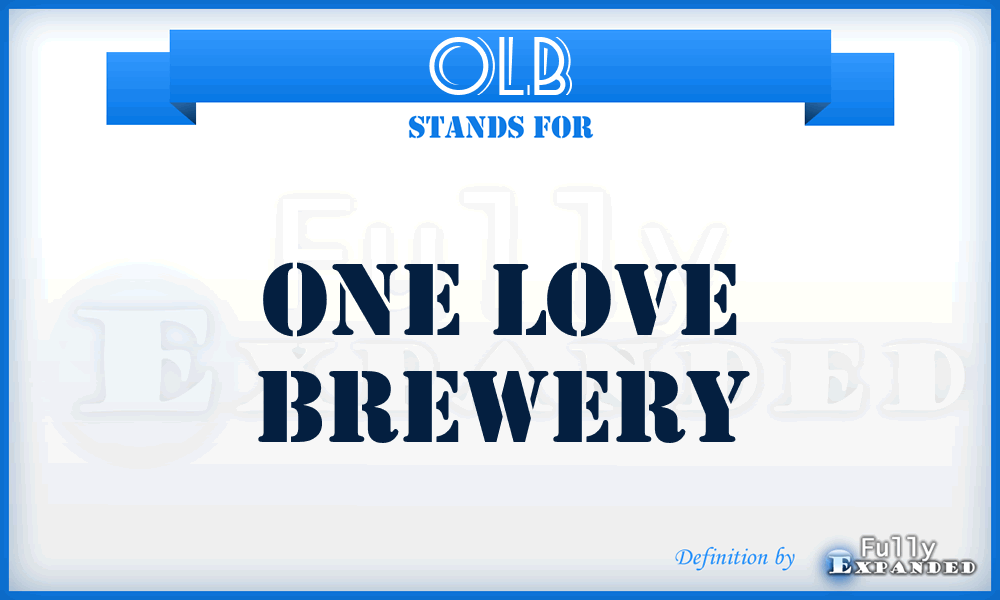 OLB - One Love Brewery