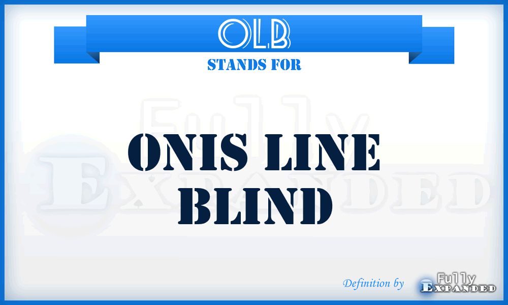 OLB - Onis Line Blind
