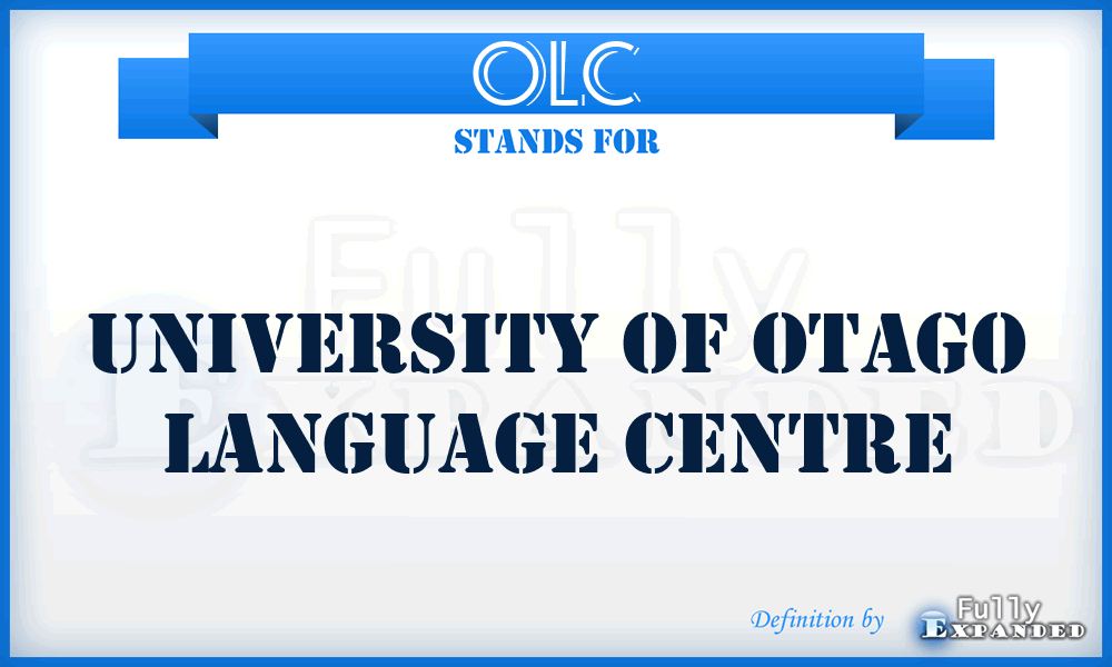 OLC - University of Otago Language Centre