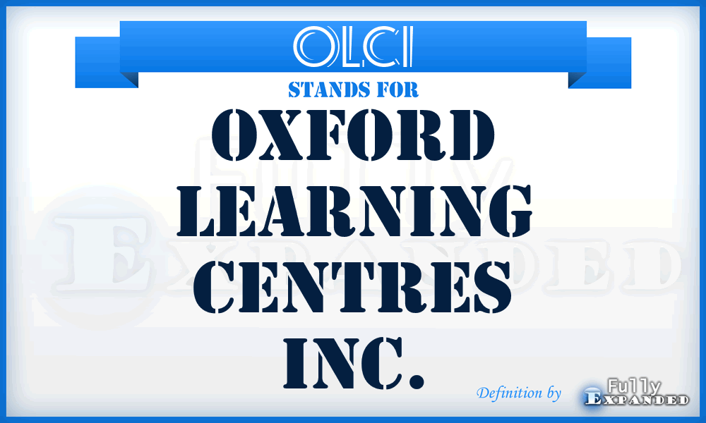 OLCI - Oxford Learning Centres Inc.