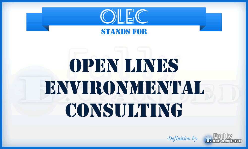 OLEC - Open Lines Environmental Consulting