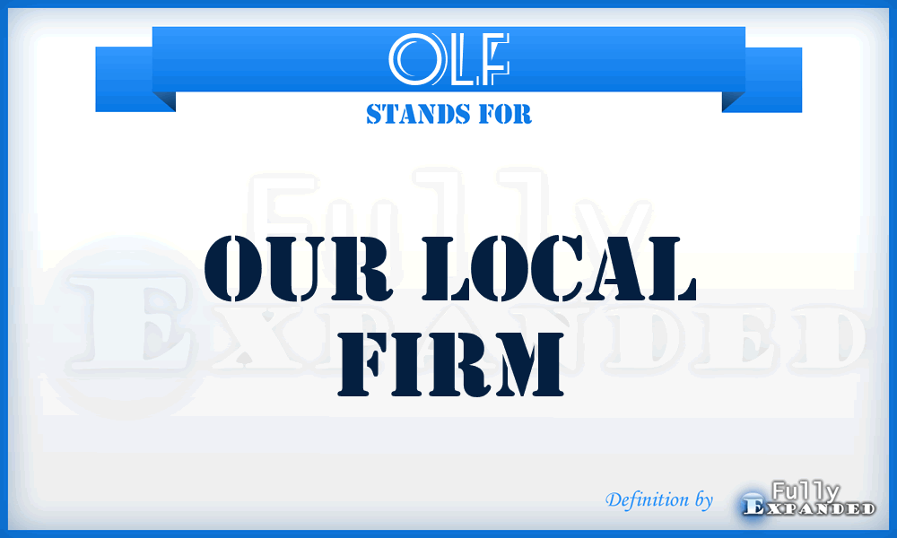 OLF - Our Local Firm