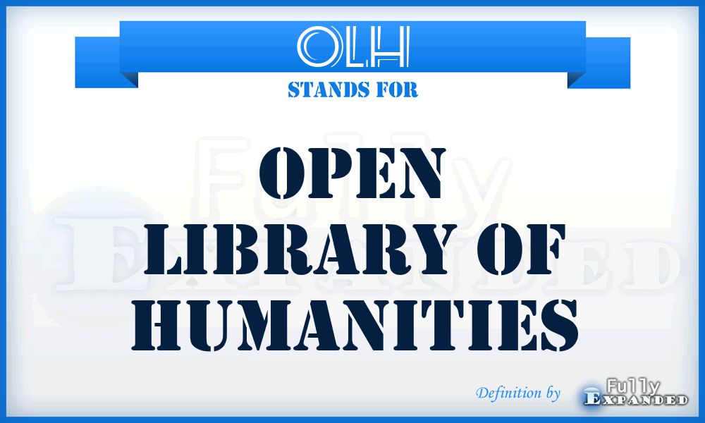OLH - Open Library of Humanities