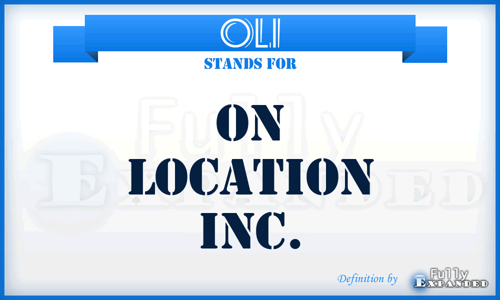 OLI - On Location Inc.
