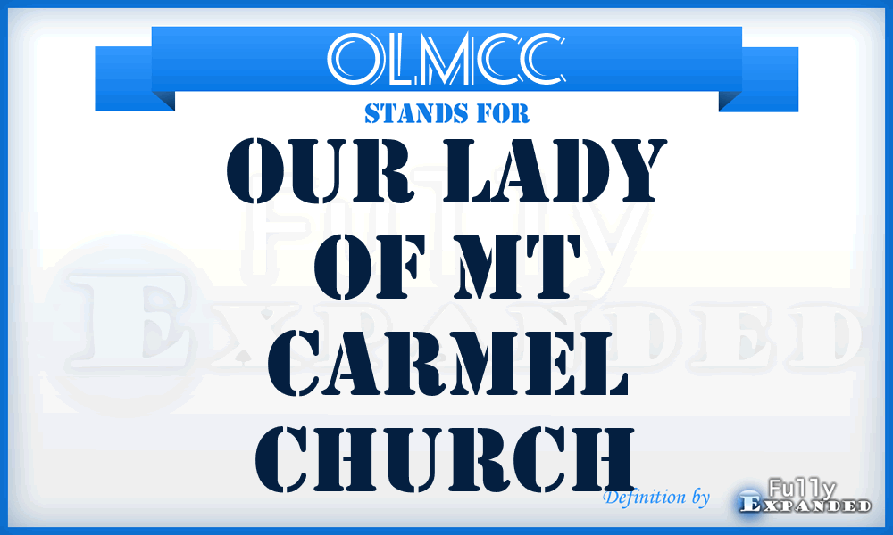 OLMCC - Our Lady of Mt Carmel Church