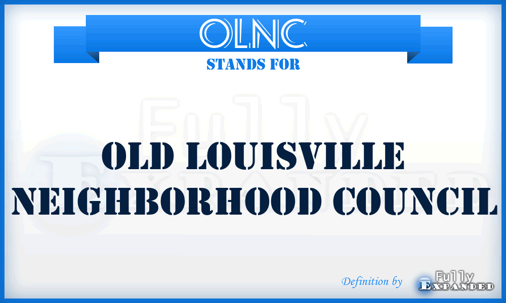 OLNC - Old Louisville Neighborhood Council