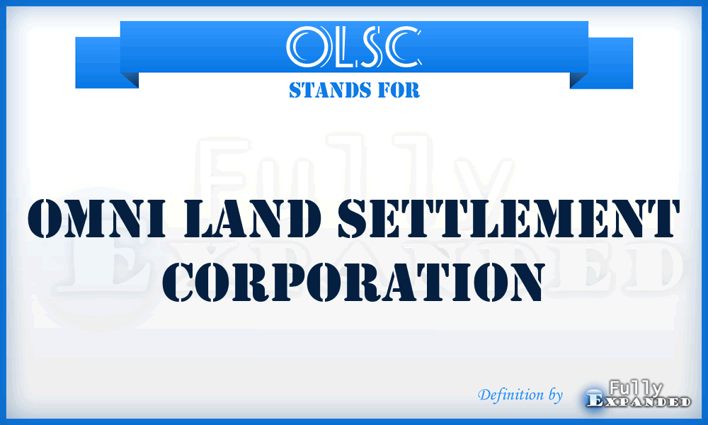 OLSC - Omni Land Settlement Corporation