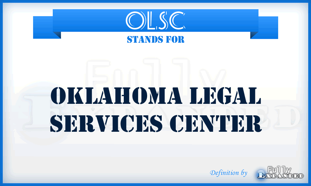 OLSC - Oklahoma Legal Services Center