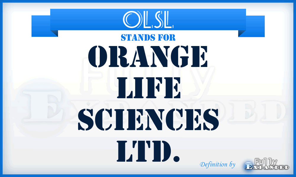 OLSL - Orange Life Sciences Ltd.