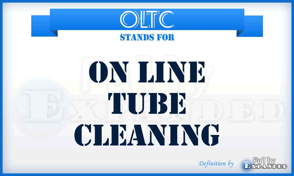 OLTC - On Line Tube Cleaning