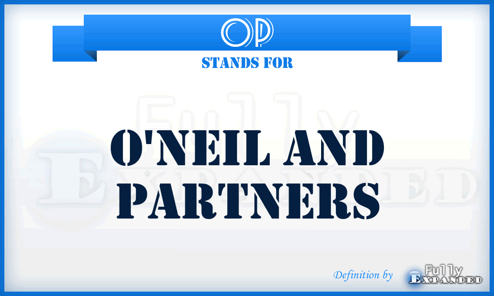 OP - O'neil and Partners