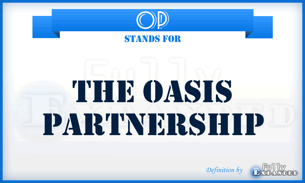 OP - The Oasis Partnership