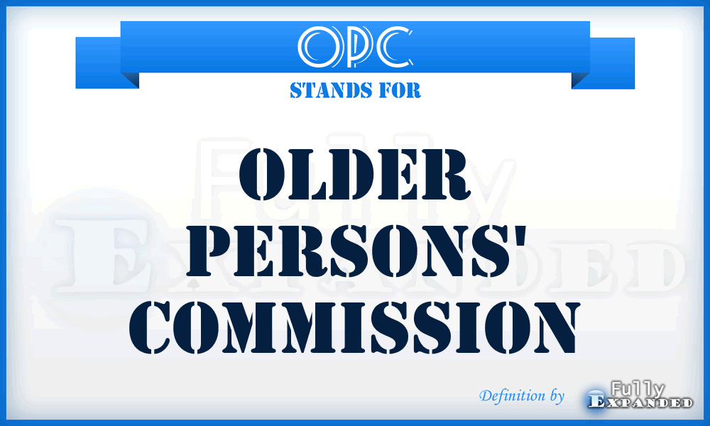 OPC - Older Persons' Commission