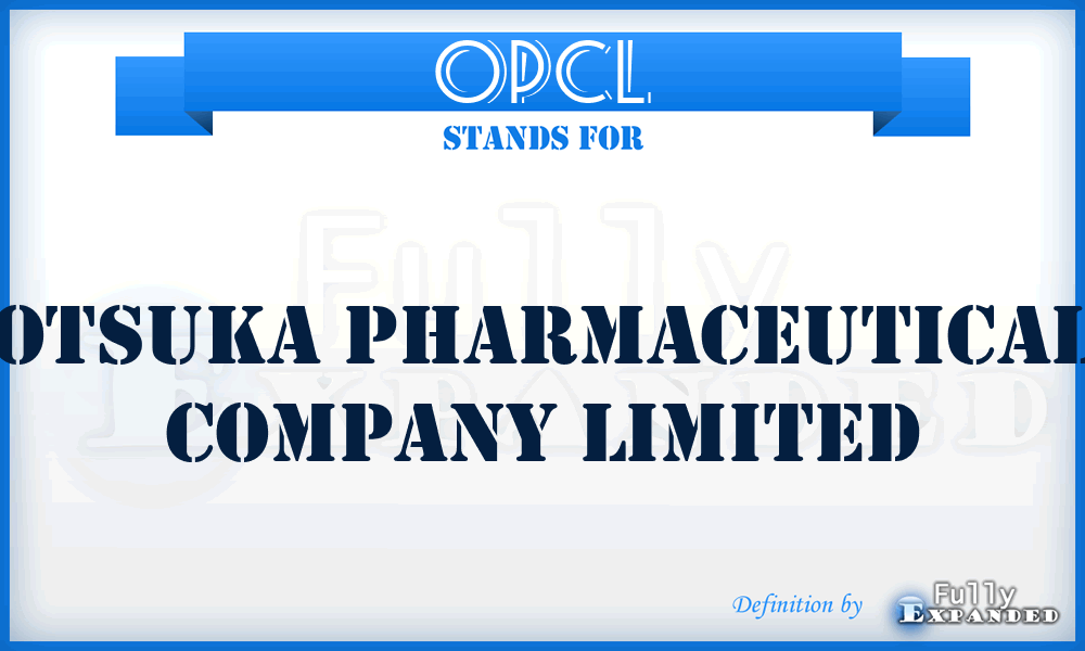 OPCL - Otsuka Pharmaceutical Company Limited