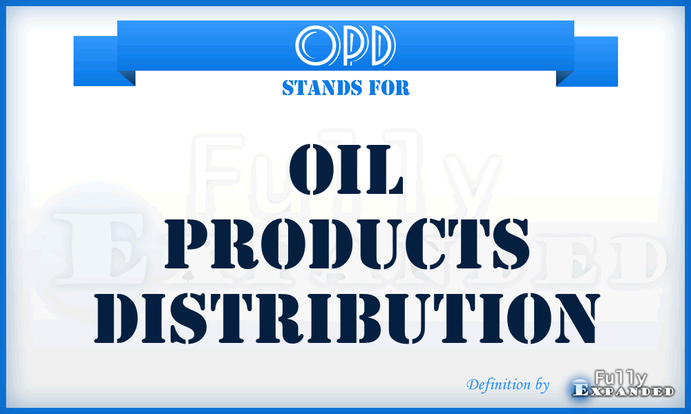 OPD - Oil Products Distribution